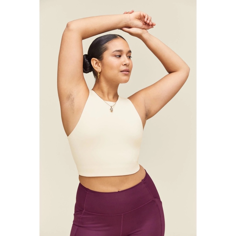 Girlfriend Collective White Dylan Bra Size Small